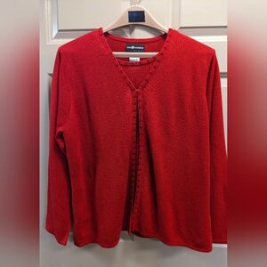 Sag Harbor Woman Two in One Cardigan Sweater - size 1X
